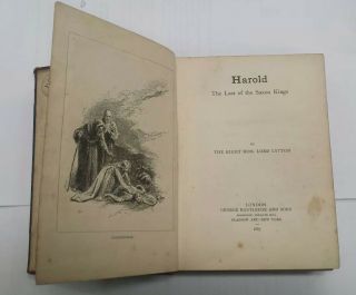 Harold Last of the Saxon Kings - Lord Lytton - 1887 Edition 2