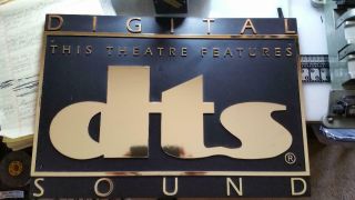35mm Trailer - Feature Dts Wall Sign Very Rare