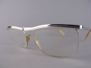 Vintage Böhler Pokal White Gold Filled Eyeglasses Size 52 - 18 Made In Germany