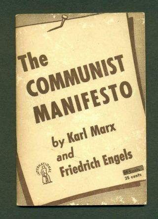1948 The Communist Manifesto By Karl Marx & Frederich Engels Political Communism