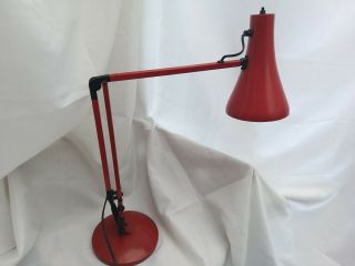 Vintage Herbert Terry Red Anglepoise 90 Desk Lamp 60 