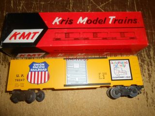 Vintage Kmt Kris Model Trains Union Pacific Boxcar 0 Gauge
