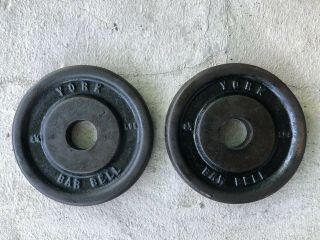 Vintage York Barbell 2 1/2 Lb Weight Plate