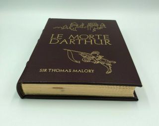 Easton Press Le Morte D ' Arthur by Sir Thomas Malory vol.  2 Leather Gold Accents 3