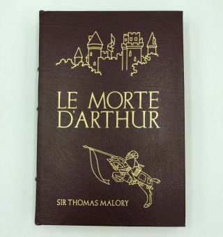 Easton Press Le Morte D ' Arthur by Sir Thomas Malory vol.  2 Leather Gold Accents 6