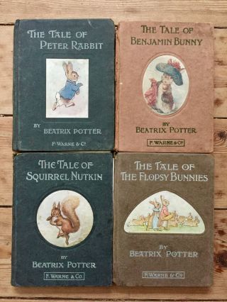 Four X 1st Edition Beatrix Potter In Binding - See Below For Conditions