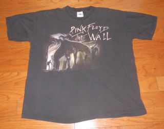 Vintage Pink Floyd The Wall Concert T - Shirt Xl Winterland Express 2000 Black