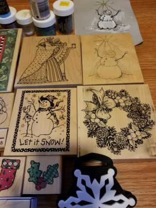 Wood And Rubber Stamps (Holiday Theme) & Accessories,  Hero Arts & More.  Vintage 5