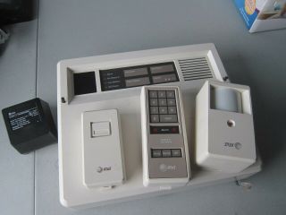 Vtg 1991 At&t Alarm Fire System Central Controller Keypad Sensors