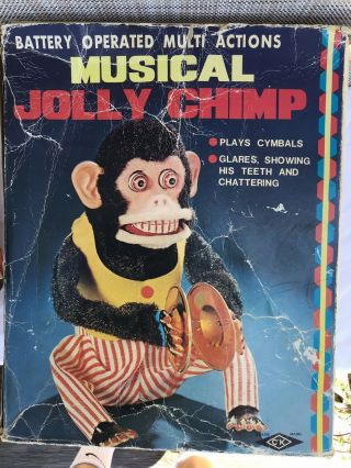 Vintage Musical Jolly Chimp Toy 8