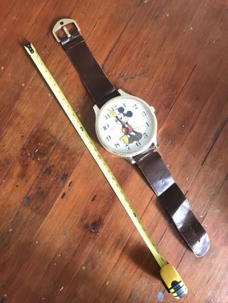 Vintage Mickey Mouse Huge Watch By Lorus