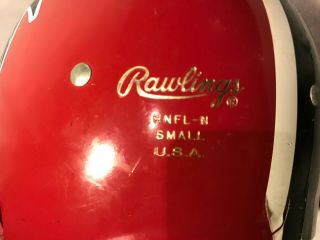 Vintage Rawlings HNFL - N Small Atlanta Falcons Football Helmet Made USA 4