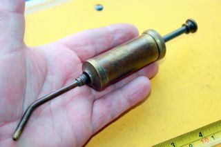Vintage Petrol Gas Fuel Squirt Brass Syringe Classic Car Motorcycle Engine Tool