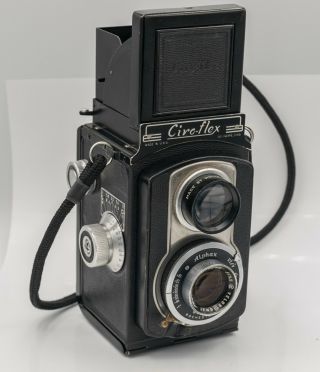 Ciro - Flex Model B 120 Film Tlr Camera W/ Wollensak 85mm F3.  5 Lens - Needs Cla