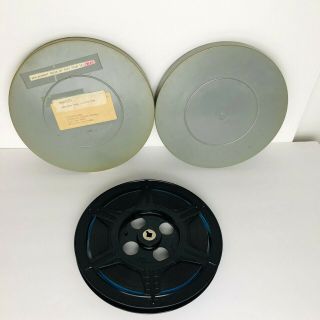 Vintage 16mm Film Christmas Time A Happy Time Plio - Magic Plastic Reel Can 1980s