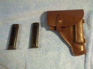 Vintage Makarov Holster & Two Magazines 8rd Minty Russian East German