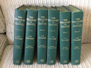 The Treasury Of David.  C.  H.  Spurgeon.  6 Volume Vintage Set.  Psalms.  1950.