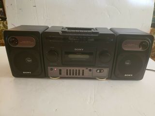 Vintage Sony Cfs - 1030 Boombox Am Fm Cassette