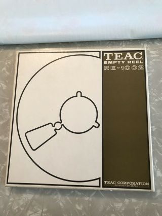 Vintage Teac Re - 1002 10 " Metal Reel For 1/4 " Near