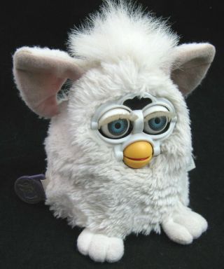 Vtg Furby Baby Solid White 70 - 940 Blue Eyes 1999 Tiger Electronics 3