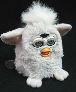 Vtg Furby Baby Solid White 70 - 940 Blue Eyes 1999 Tiger Electronics 4