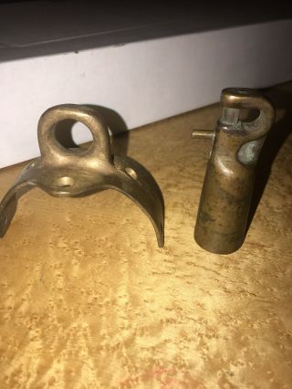 Vintage Bronze Spinnaker Or Whisker Pole End Fitting And Mast Ring 2