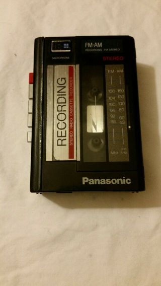 Vintage Panasonic Rx - Sr25 Stereo Radio Cassette Recorder Walkman Tape Player