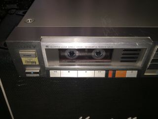 Vintage Sony Model Tc - Fx7 Slim Compact Stereo Cassette Deck
