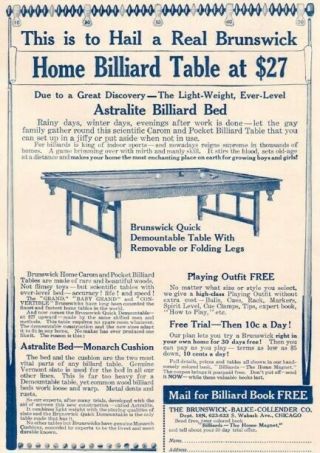 Vintage Brunswick - Balke - Collender Billiard/Pool Table Local Pick up only 2