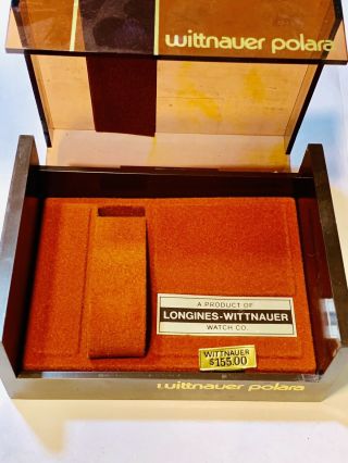 Vintage Men’s Longines Wittnauer Polara Display Watch Box
