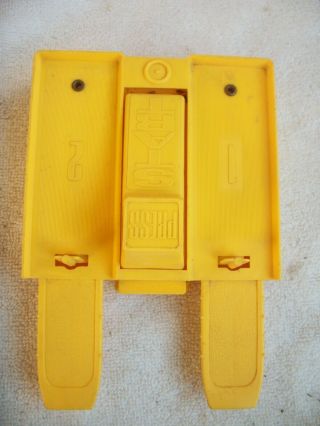 Vintage 1967 Mattel Hot Wheels Redline Era Yellow Plastic Track Starting Gate