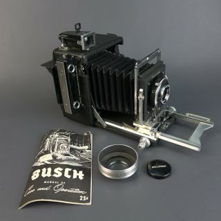 Busch Pressman Model C 2 1/4 X 3 1/4 W/ Wollensak 105mm F4.  5 Raptar.