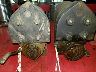 2 Vintage Simms Model Su - 4 Magnetos For Early 4 Cylinder Engines