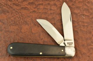 Vintage Kutmaster Utica Ny Usa Slick Black Jack Knife (6105)