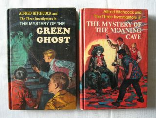 The Three Investigators Mystery Of Green Ghost,  Moaning Cave Hardcover Two Books