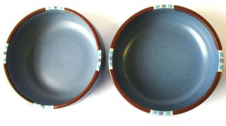 2 Dansk Mesa Sky Blue Cereal Soup Bowls Japan Vintage 1990 - 2004 Sw