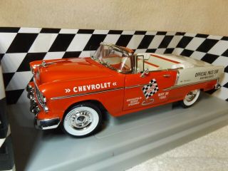 Vintage Diecast - - 1955 Chevy Convertible Indy Pace Car - - 1/18 Scale - - Ertl - - Nib