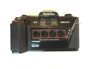 Nishika N8000 Quadra Lens 3 - D Camera - Extra Accessories