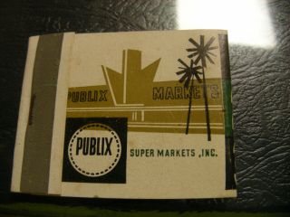 Vintage Matchbook Publix Markets Florida Fl Bradenton Venice Sarasota