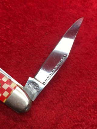 VINTAGE PURINA POCKET KNIFE UTICA 3 BLADE 32148 GOOD SNAP 5