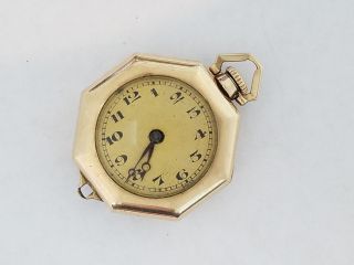Vintage Ioco 14k Gold Filled 15j Swiss Pendant Watch