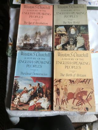 Winston Churchill A History Of The English Speaking Peoples 1 - 4 Book Set