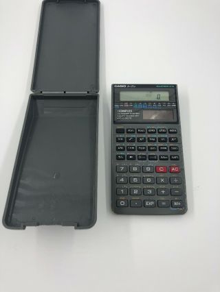 Casio Fx - 115d Vintage Calculator With Hard Case - Fx Detailed Pictures