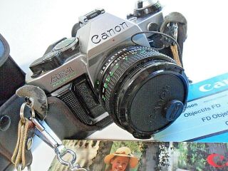 Vintage Canon Ae - 1 Program Slr Camera W/ 50mm 1.  8,  Toyo Telephoto Vivitar 3500