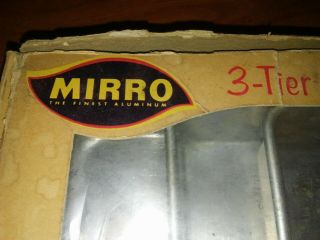 Vintage Mirro 3 Tier Square Cake Pan Set Ft 901 Bakeware