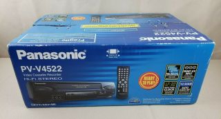 Panasonic PV - V4522 VHS VCR Player 4 Head HiFi Stereo Omnivision Remote Control 6