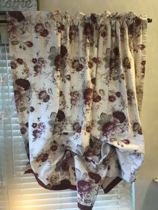 Waverly_garden Room_norfolk Rose_balloon Curtain_cottage French Country_vintage