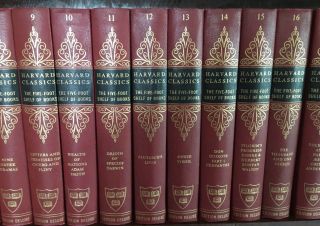 Complete Set of 52 (Red) HARVARD CLASSICS cr.  1909,  ptg.  1959,  Deluxe Ed, 3