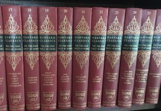 Complete Set of 52 (Red) HARVARD CLASSICS cr.  1909,  ptg.  1959,  Deluxe Ed, 4