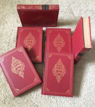 Complete Set of 52 (Red) HARVARD CLASSICS cr.  1909,  ptg.  1959,  Deluxe Ed, 9